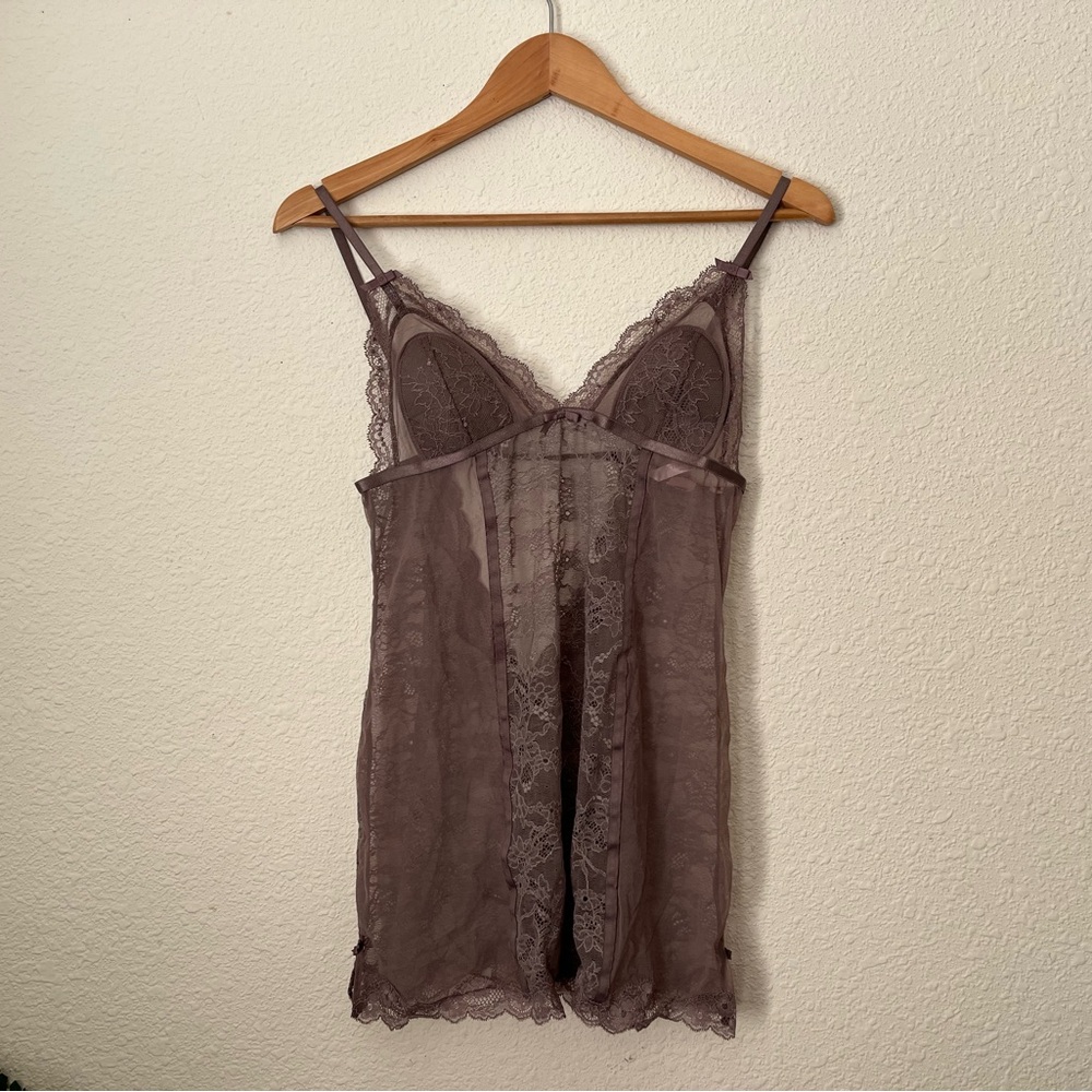 Victoria's Secret Lace Chemise in Dusty Purple